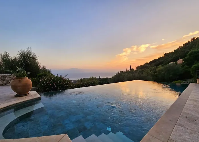 Asteri, Old Skala - Secluded Location - Panoramic Sea Views - Infinity Pool Villa Skala (Kefalonia)